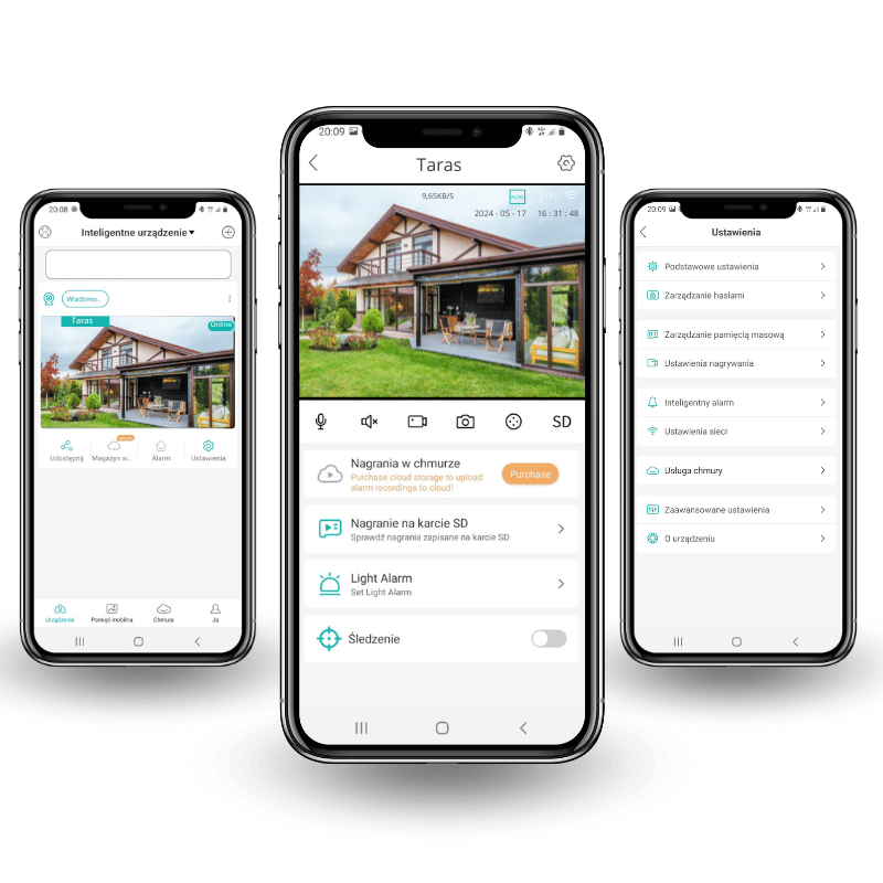 Podwójna kamera wifi do monitoringu Lemon Falko Pro